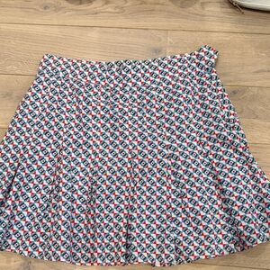 Maeve Anthropologie Geometric Patterned Skirt - Red, Blue, White, Green